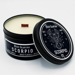 SCORPIO ZODIAC CRYSTAL CANDLE